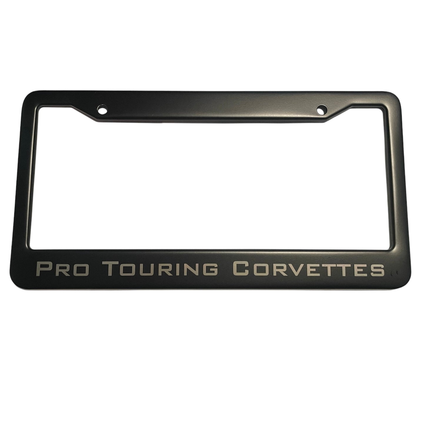 PROTOURING CORVETTES Black Metal License Plate