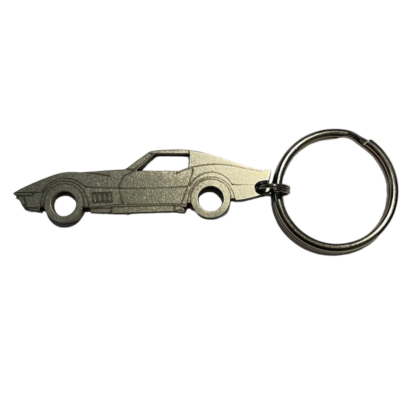 Corvette Metal Keychain